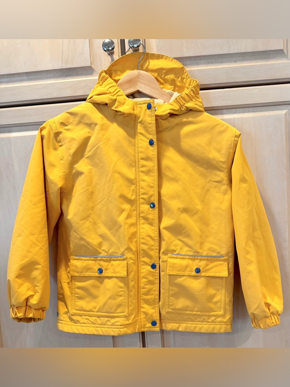 Jan & Jul Yellow Kids Hooded  Rain Jacket